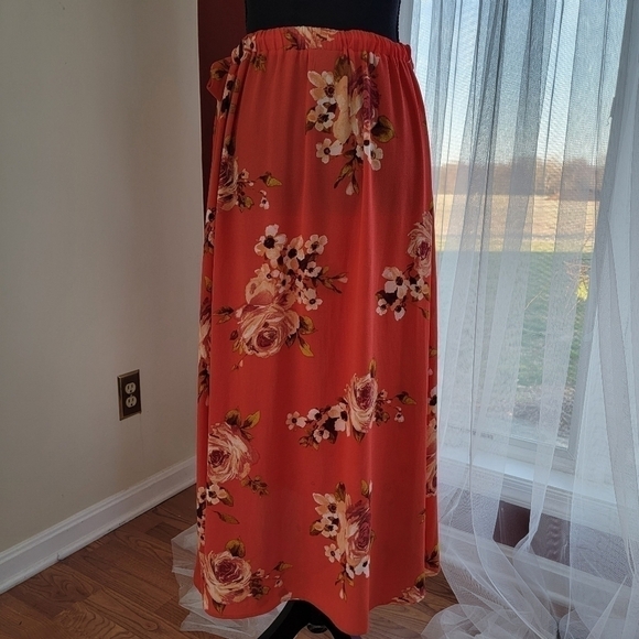 EUC bobeau faux wrap skirt size large - Picture 2 of 8
